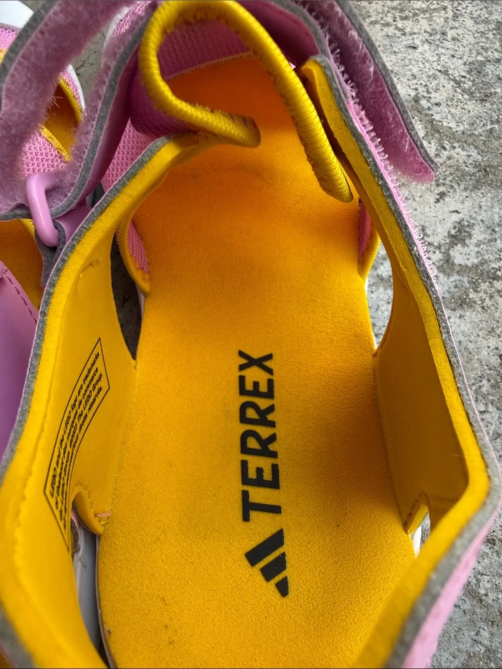 adidas Kids Pink and Yellow LEGO Sport Sandals